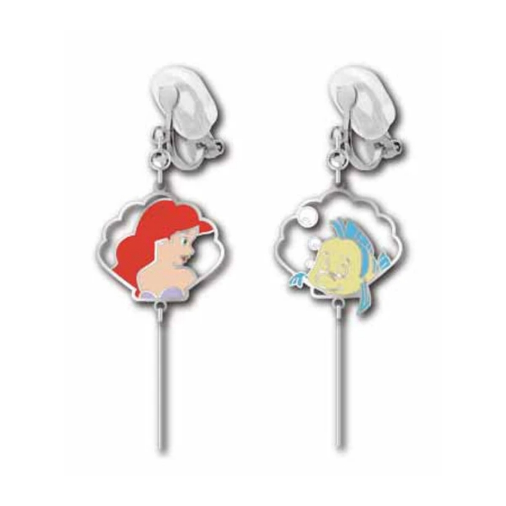 Ariel Disney princess Clip On Earrings
